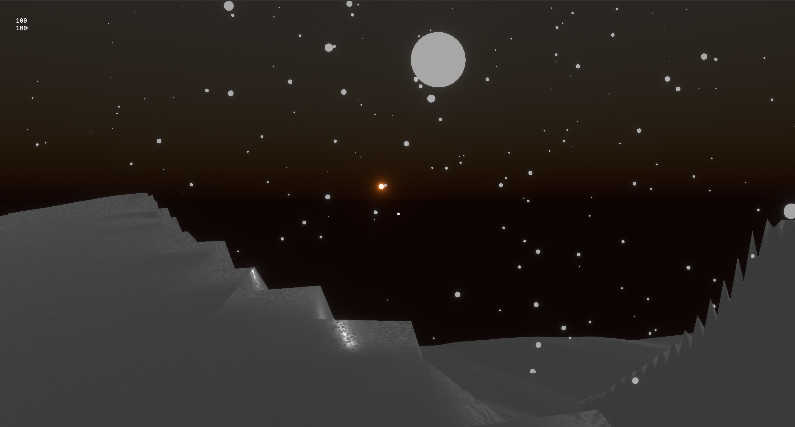 A simple, but beautiful sunset, with the sun close to the horizon.