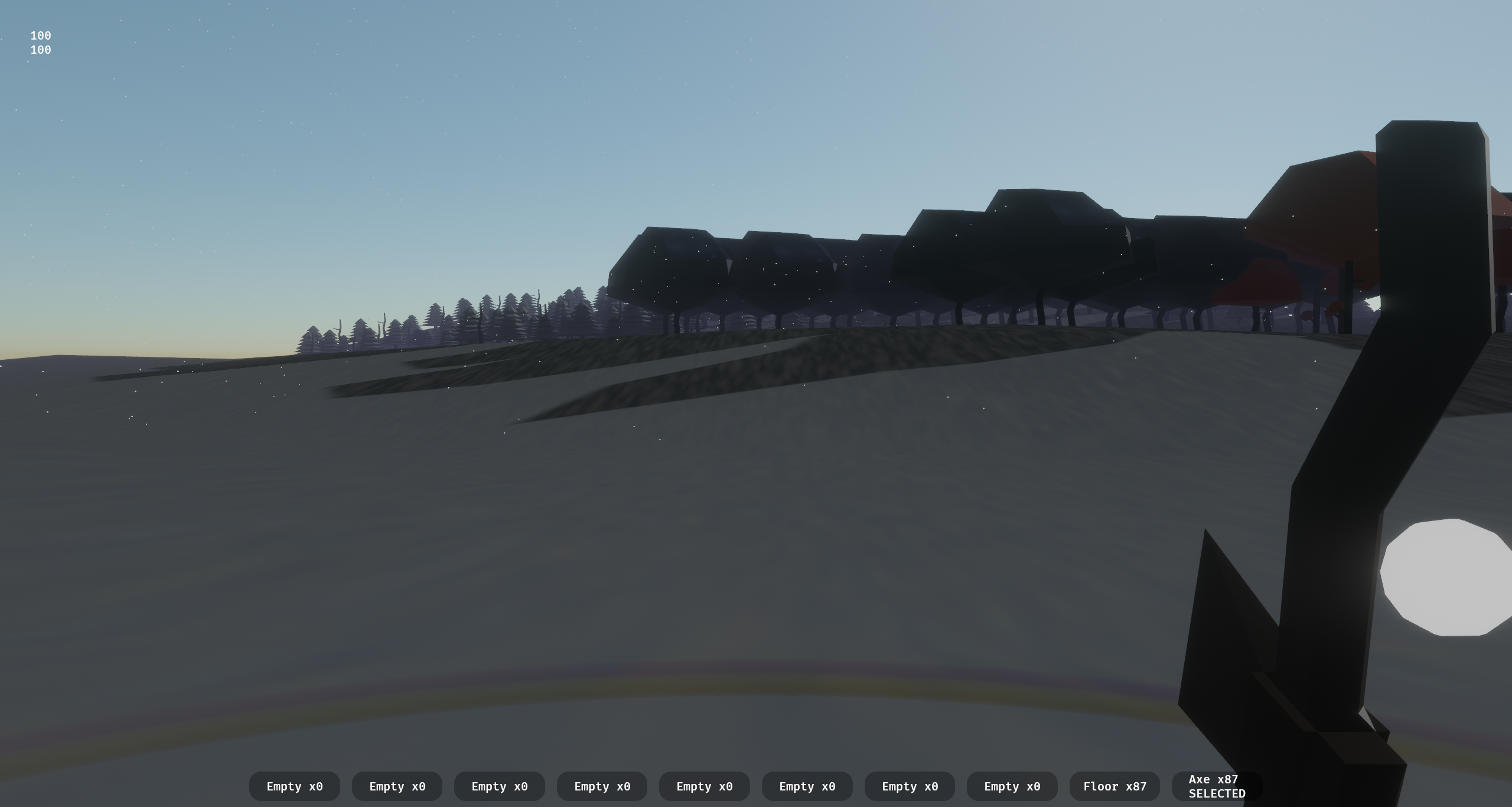 A Broken Image Of An Axe Upside Down